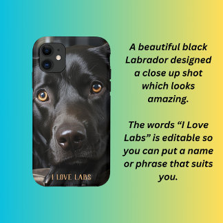 Case-Mate iPhone Case Chiot du Labrador noir