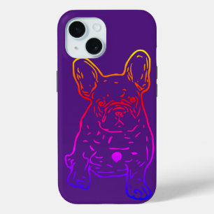 Coque Pour iPhone 15 Chiot mignon Bouledogue Français