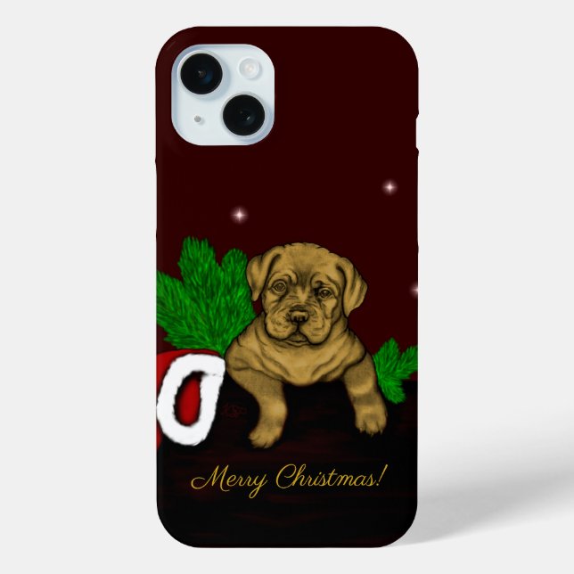 Coques Case-Mate iPhone Chiots de Noël (Verso)