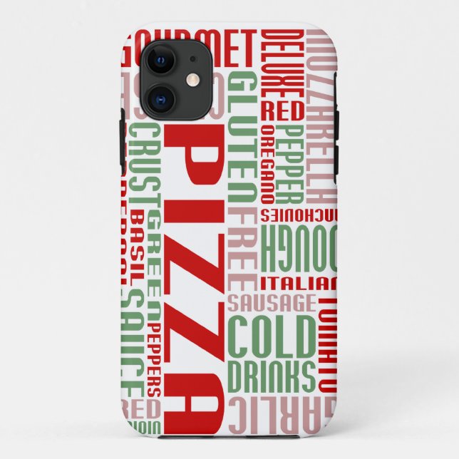 Coques Case-Mate iPhone chitChat à la pizza (Dos)