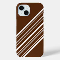 Chocolat Brown avec bandes blanches