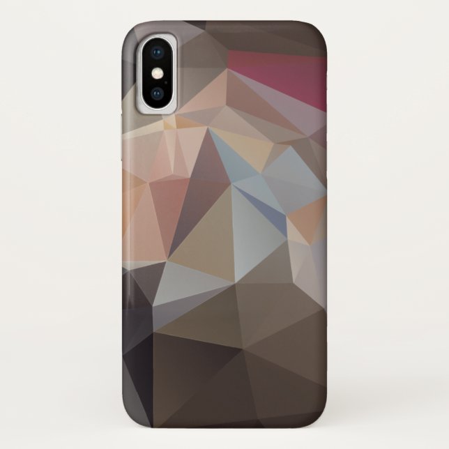 Coques Case-Mate iPhone Chocolat Brown et Pastel Pyramid Art (Dos)