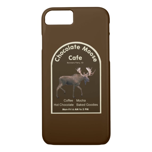 Coques Case-Mate iPhone Chocolat Moose Café (Dos)