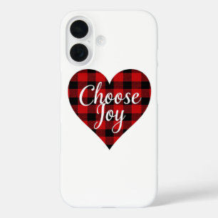 Coques iPhone 16 Choisissez Joy Inspirational Quote