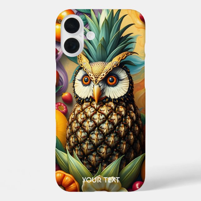 Coques Case-Mate iPhone Chouette d'ananas serène mignonne Imaginaire (Verso)