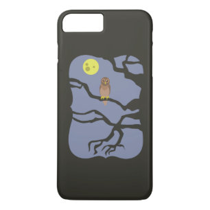 Coque iPhone 8 Plus/7 Plus Chouette d'Halloween éffrayante