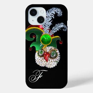 COQUE POUR iPhone 15 CHOUETTE JOAILLIER, CHAPEAU ELFIQUE, TRÈFLE À QUAT