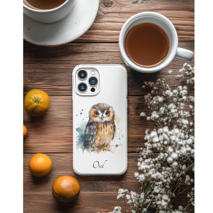Case-Mate iPhone Case Chouette mignonne en aquarelle