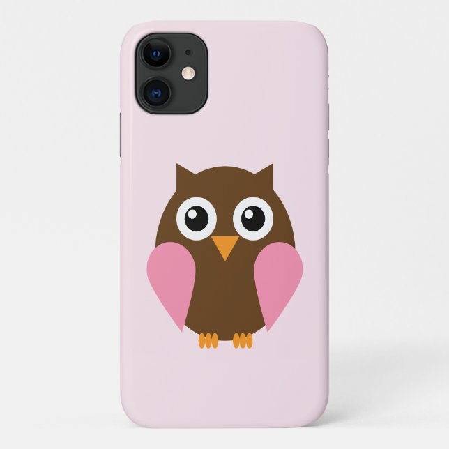 Coques Case-Mate iPhone Chouette rose (Dos)