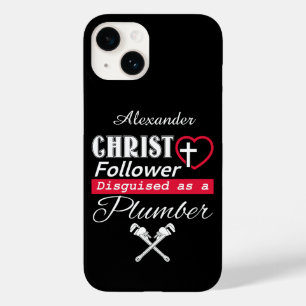 Coque Pour iPhone 14 Christ Follower déguisé en chrétien plombier