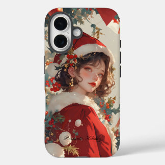 Coques iPhone 16 Christmas Fantasy : Romantic iPhone 16, Tough case