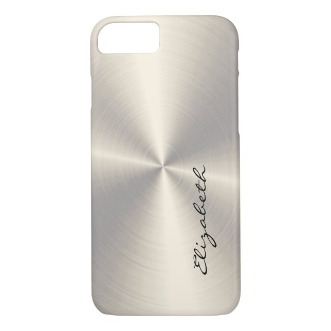 Coques Case-Mate iPhone Chrome acier inoxydable look métallique (Dos)