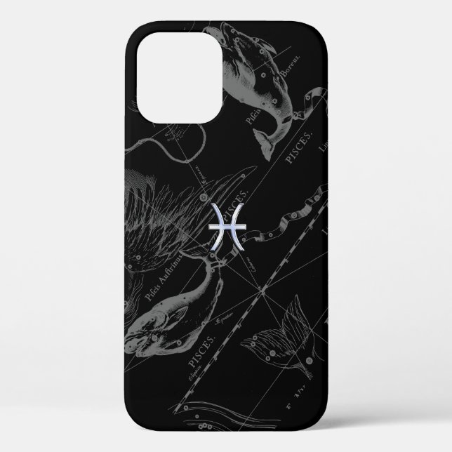 Coques Case-Mate iPhone Chrome comme Pisces Zodiac Connexion Hevelius (Verso)