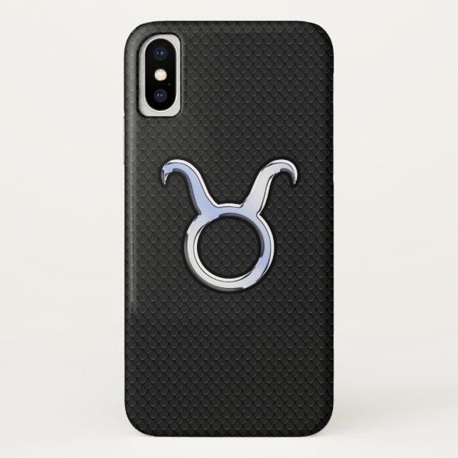 Coques Case-Mate iPhone Chrome Comme Taurus Zodiac Connexion sur la peau d (Dos)