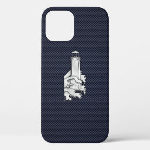 Etui iPhone Case-Mate Chrome Lighthouse on Carbon Fiber Print