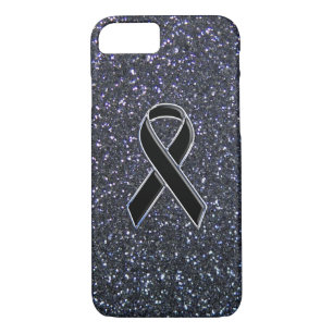 Case-Mate iPhone Case Chrome Noir sensibilisation au ruban Bleu minuit B