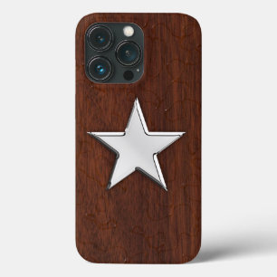 Etui iPhone 13 Pro Chrome Star sur Wet Mahogany Imprimer