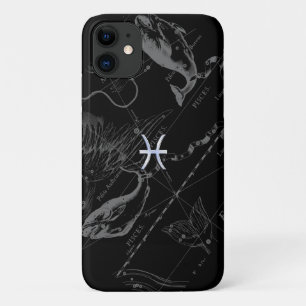 Coques Pour iPhone Chrome Style Pisces Zodiac Connexion Hevelius