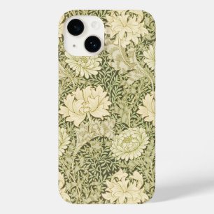 Coque Pour iPhone 14 Chrysanthème Olive Green William Morris Iphone14