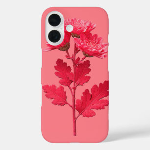 Coques iPhone 16 Chrysanthème rose
