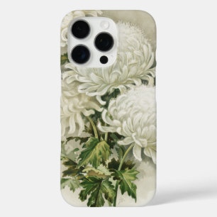 Coques iPhone 16 Pro Chrysanthèmes - Elégant Botanique Vintage