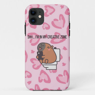 Case-Mate iPhone Case Chut… Je suis dans ma zone créative | Capybara drô
