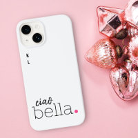 Ciao Bella Pink Dot Monogramme Italien noir et bla