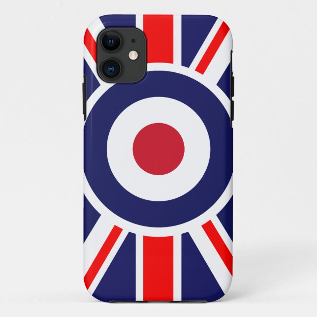 Coques Case-Mate iPhone Cible Union Jack Mods Angleterre (Dos)