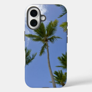 Coques iPhone 16 Ciel bleu et palmiers