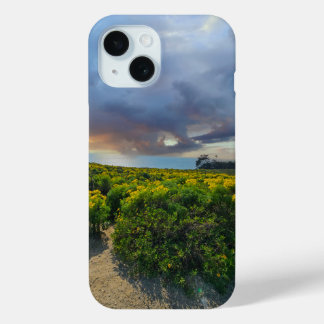 Coque Pour iPhone 15 Ciel dramatique au coucher du soleil à Point Dume