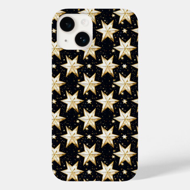 Coques Case-Mate iPhone Ciel étoilé doré Premium (Verso)