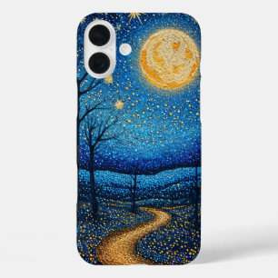 Coques iPhone 16 Plus Ciel nocturne Esthétique Galaxie Lune Céleste Étoi