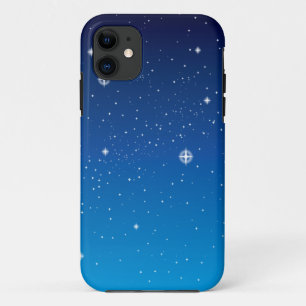Coque iPhone 11 Ciel nocturne étoilé bleu profond