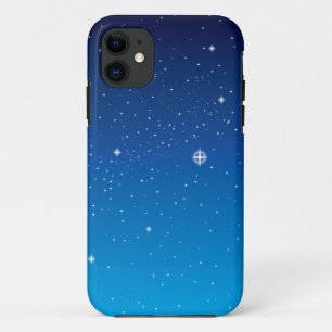 Coque iPhone 11 Ciel nocturne étoilé bleu profond
