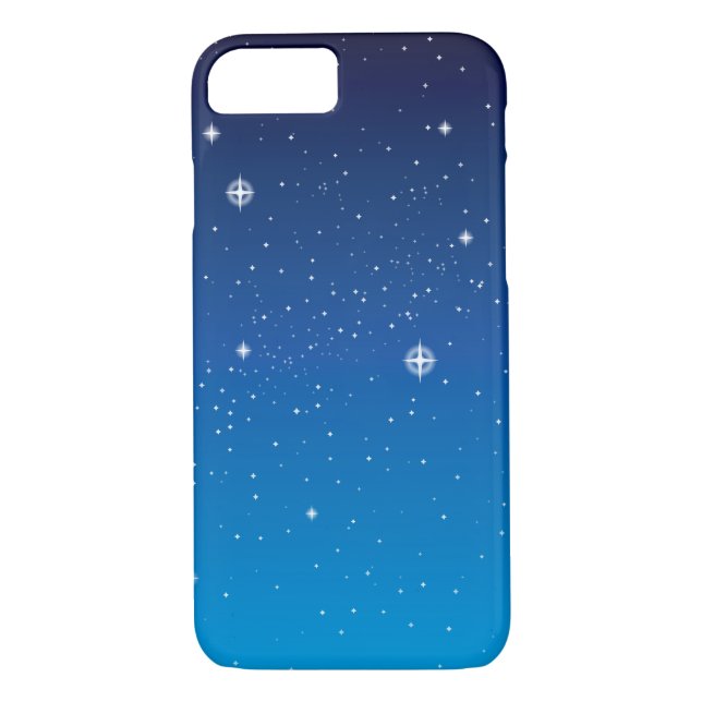 Coques Case-Mate iPhone Ciel nocturne étoilé bleu profond (Dos)