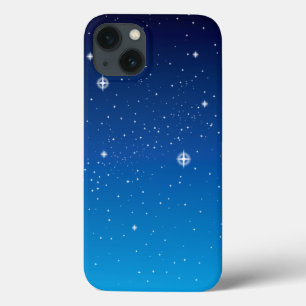 Coques Pour iPhone Ciel nocturne étoilé bleu profond
