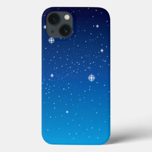 iPhone 13 Case Ciel nocturne étoilé bleu profond