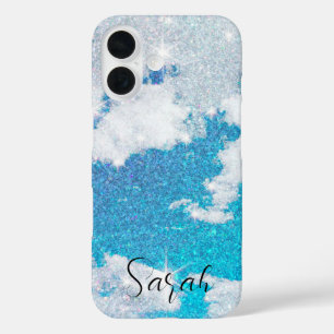 Coques iPhone 16 Ciel Pailleté Et Nuages