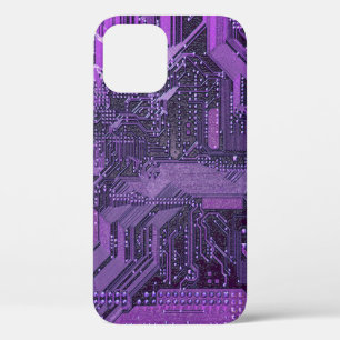 Case-Mate iPhone Case Circuit imprimé cybernétique violet technologie ar
