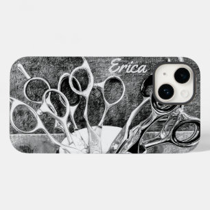 Coque Pour iPhone 14 Ciseaux personnalisés - Hair Stylist Téléphone Cas