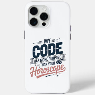 Coque iPhone 15 Pro Max Citation de codage drôle AI Conception de programm