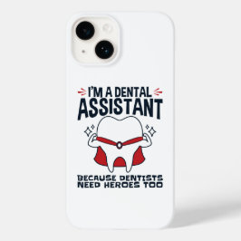 Coque Pour iPhone 14 Citation de l'assistante dentaire Funny Heroes
