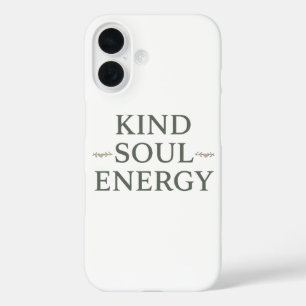 Coques iPhone 16 Citation d'énergie positive Zen moderne