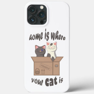 Case-Mate iPhone Case Citation drôle Accueil est où est votre chat