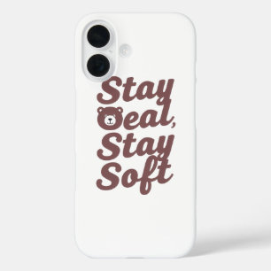 Coques iPhone 16 Citation Inspirante de Bonté avec un Ours Douillet
