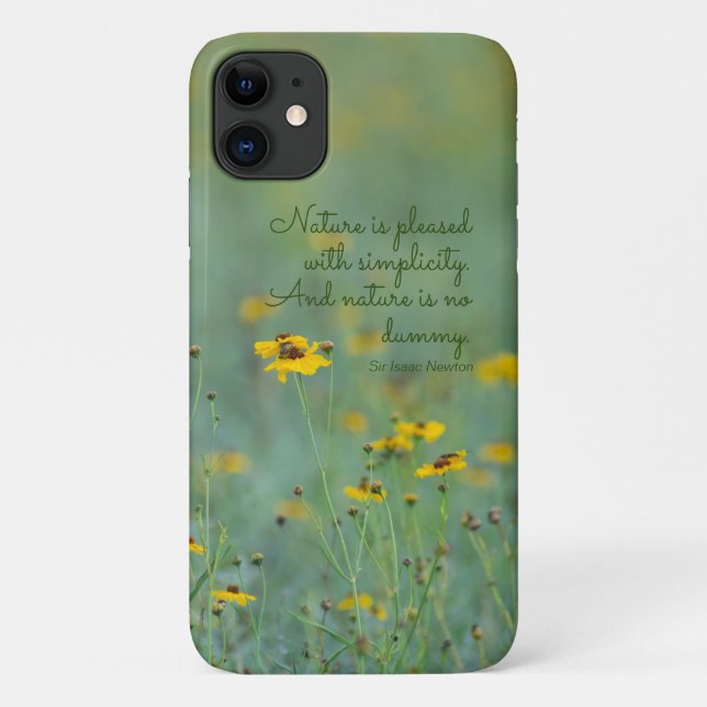 Coques Case-Mate iPhone Citation inspirante Fleur sauvage jaune (Dos)