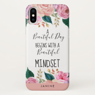 Case-Mate iPhone Case Citation inspirée d'un état d'esprit magnifique pe