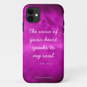 Etui iPhone Case-Mate Citation iPhone Âme sœur à l'aquarelle violette ro