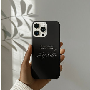 Coque Pour Pour iPhone 14 Pro Max Citation Minimaliste Vous Pouvez Le Faire Person