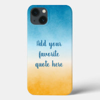 Citation personnalisée Peaceful Ocean Watercolor G